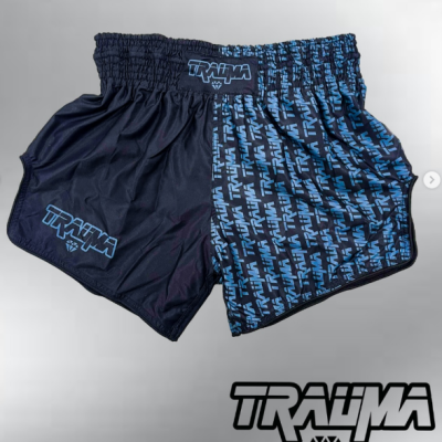 MUAY THAI SHORTS - Black Ghost