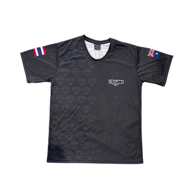 TRAUMA BLACK DIAMOND TRAINING SHIRT (with CUSTOM FLAGS)